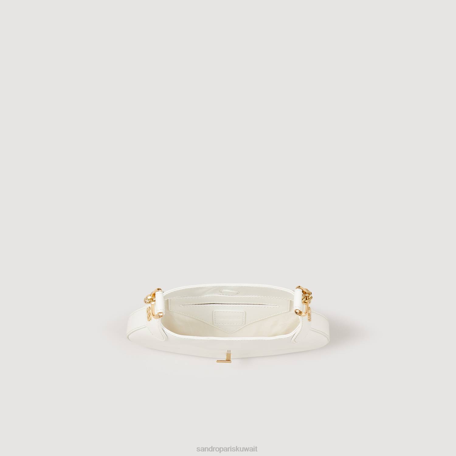 مُكَمِّلات Sandro Paris حقيبة سلسلة جانيت الحلوة 0 (أبيض) نحيف ZJ00564