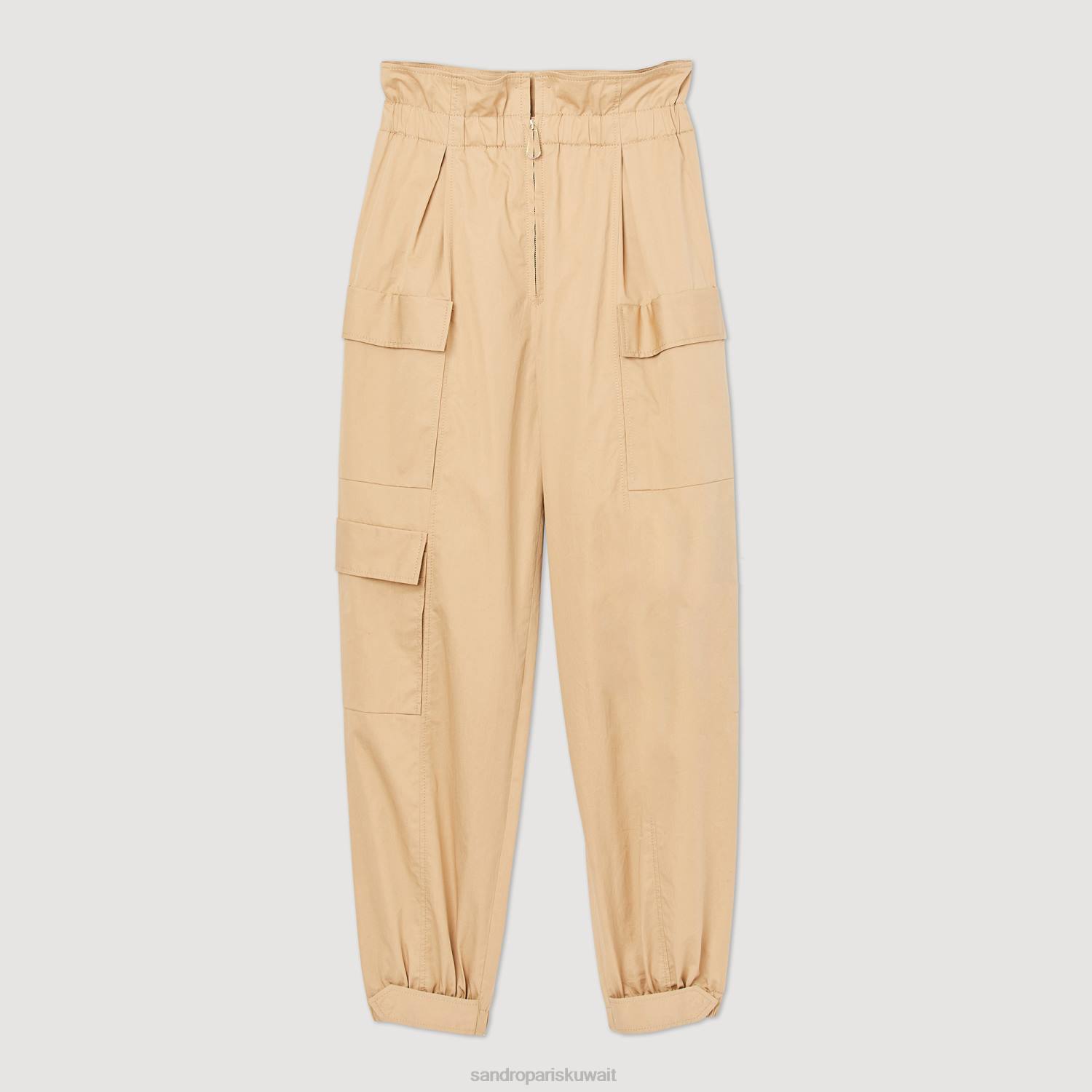 ثياب Sandro Paris السراويل البضائع رمل نحيف ZJ00185