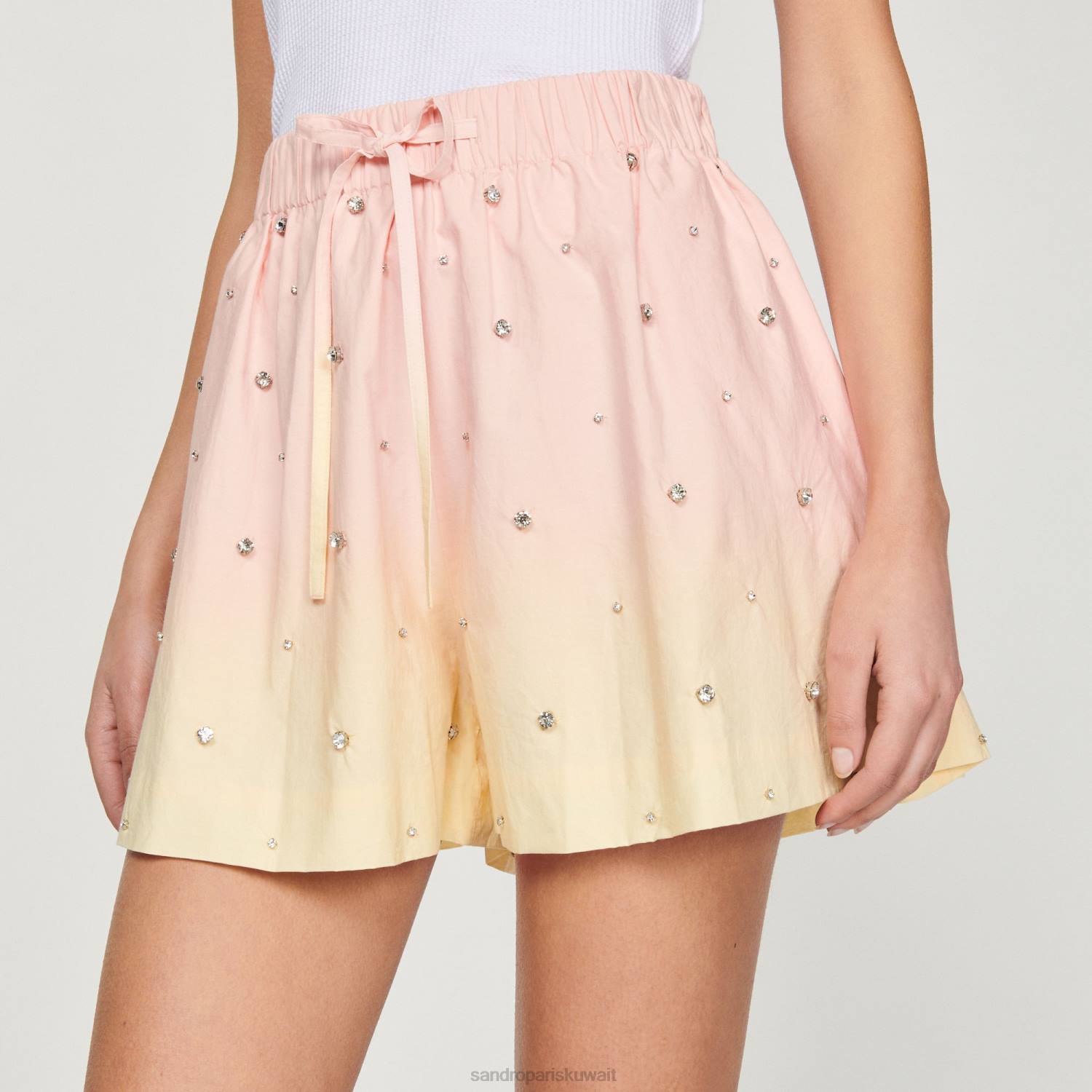 ثياب Sandro Paris شورت واسع متعدد الألوان نحيف ZJ00264