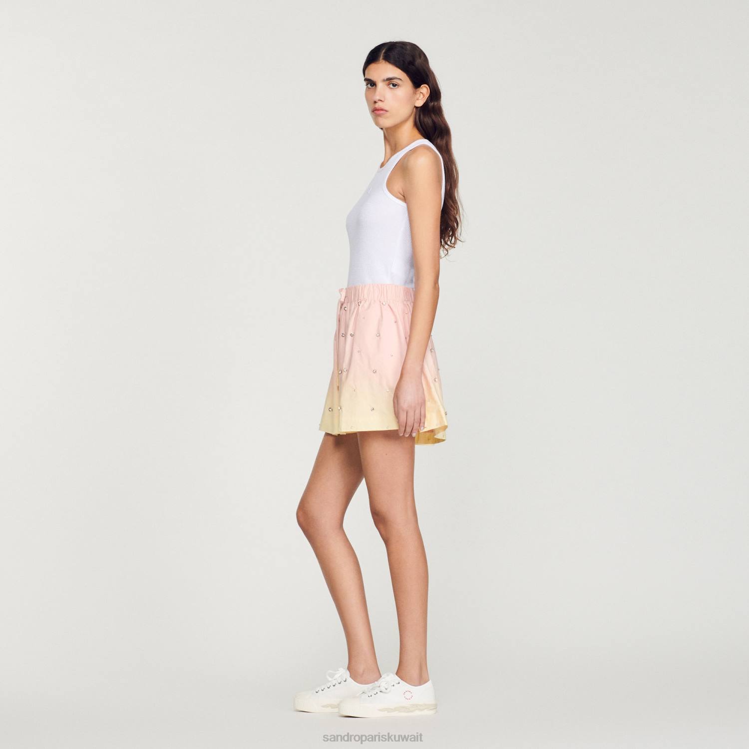 ثياب Sandro Paris شورت واسع متعدد الألوان نحيف ZJ00264