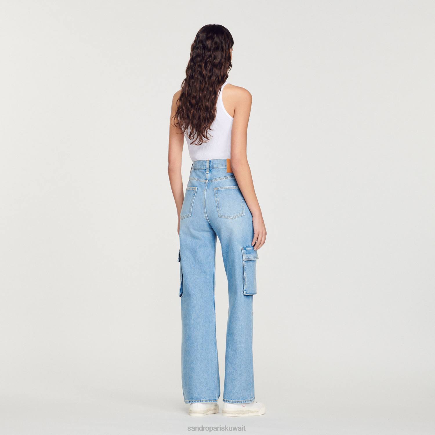 ثياب Sandro Paris جينز البضائع ضوء بو جان نحيف ZJ00289