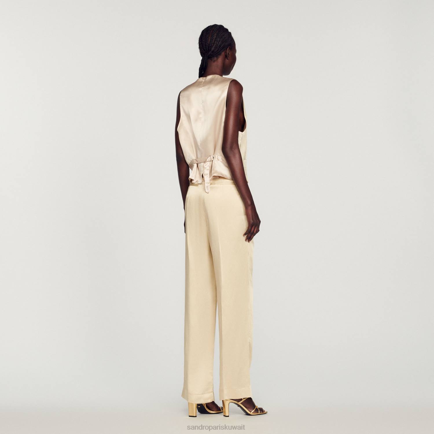 ثياب Sandro Paris صدار الطباشير نحيف ZJ00365