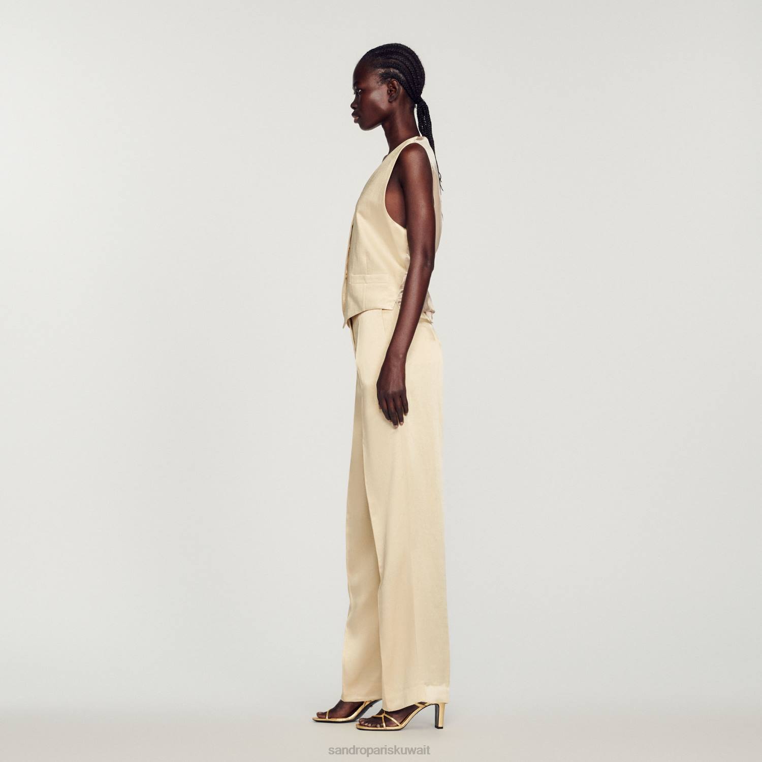 ثياب Sandro Paris صدار الطباشير نحيف ZJ00365