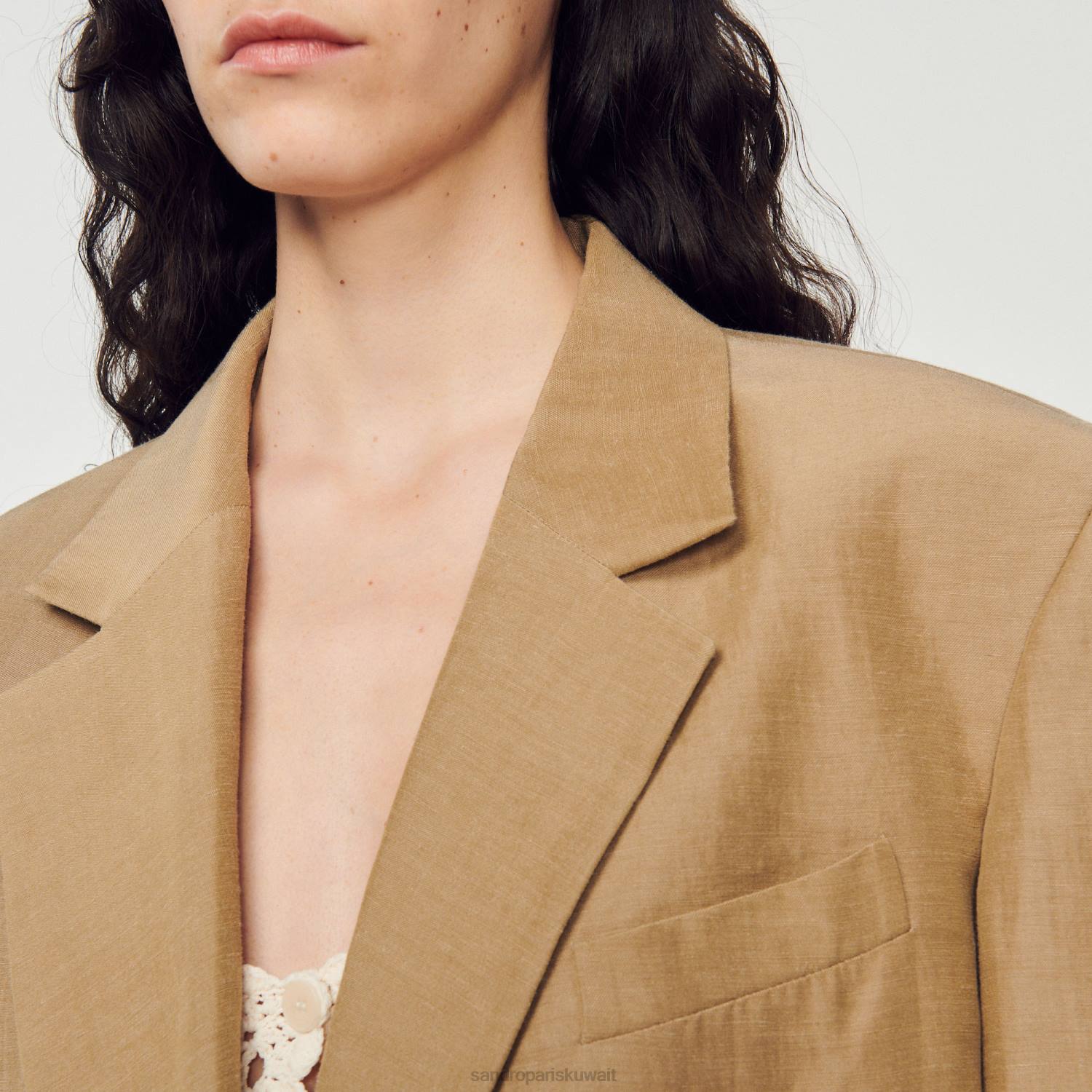 ثياب Sandro Paris سترة مصممة أرض نحيف ZJ00379