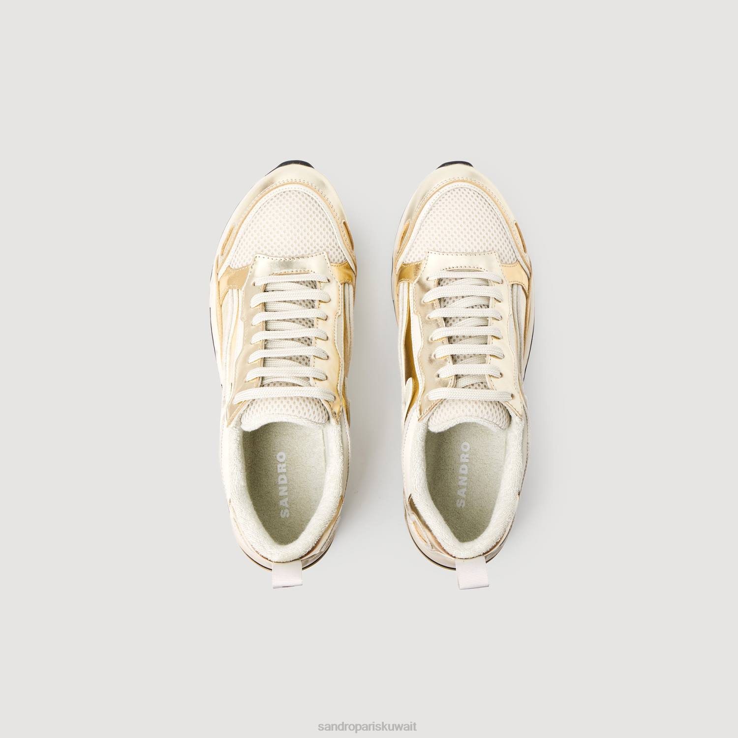 أحذية Sandro Paris أحذية رياضية لهب شامبانيا نحيف ZJ00473