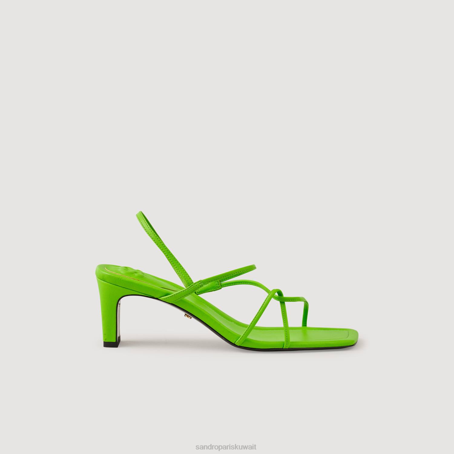 أحذية Sandro Paris الصنادل أحزمة لون واحد نحيف ZJ00492