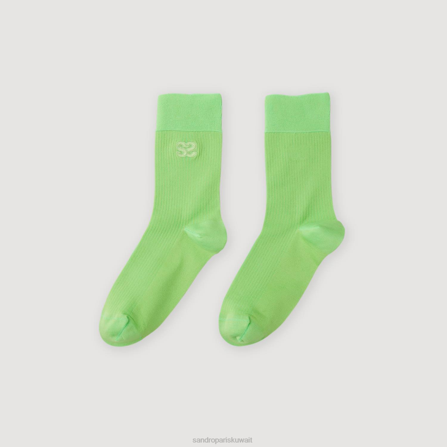 مُكَمِّلات Sandro Paris جوارب مزدوجة أخضر نحيف ZJ00500