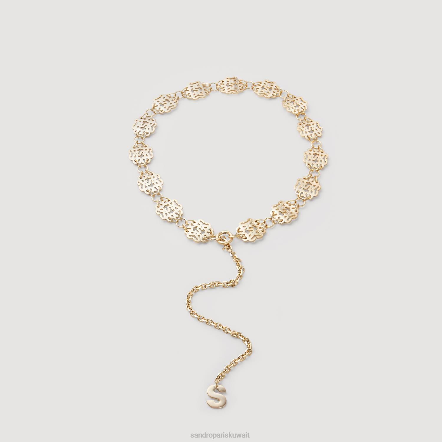 مُكَمِّلات Sandro Paris حزام سلسلة ذهب نحيف ZJ00503
