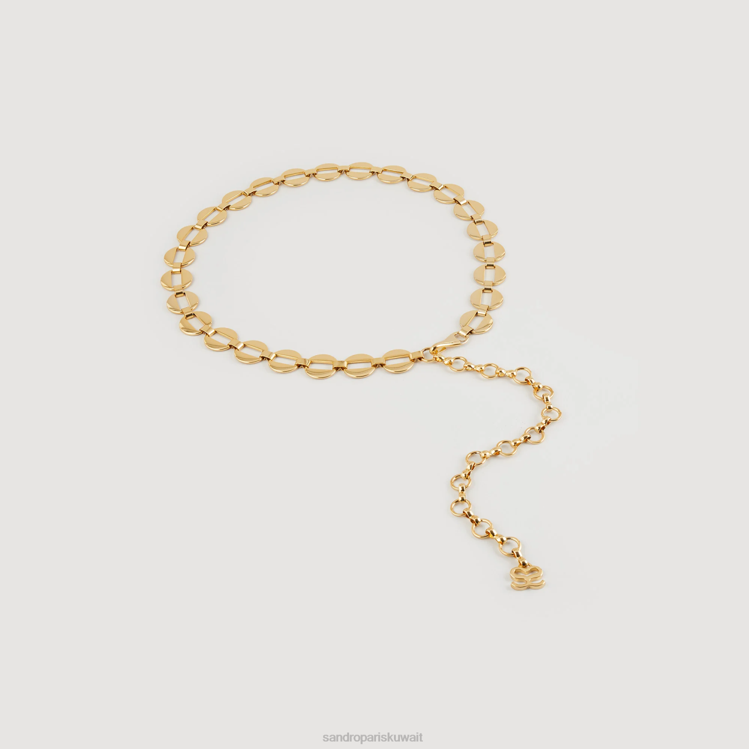 مُكَمِّلات Sandro Paris حزام سلسلة مزين ذهب نحيف ZJ00512
