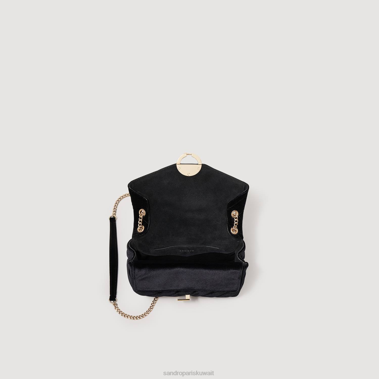 مُكَمِّلات Sandro Paris حقيبة يزا أسود نحيف ZJ00536