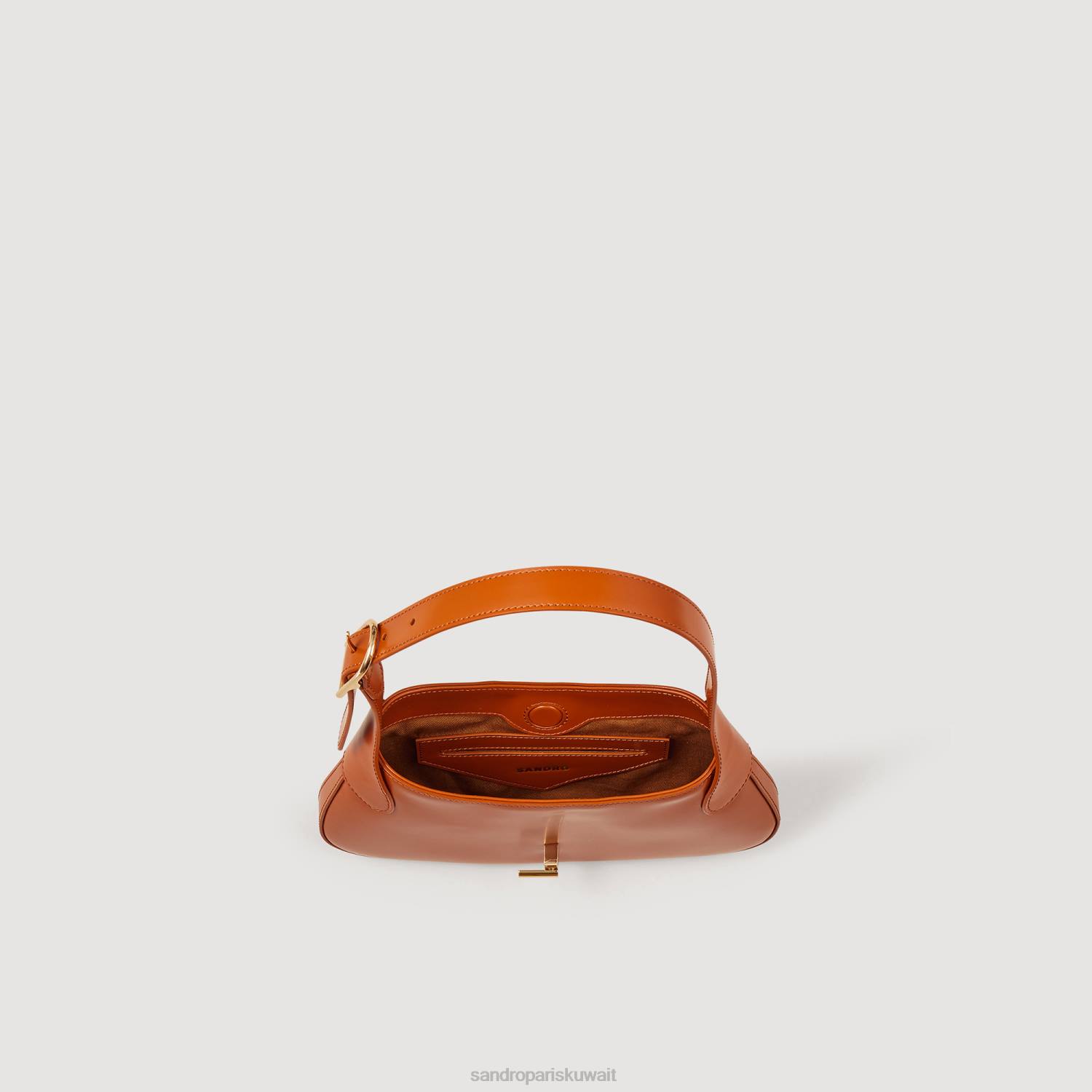 مُكَمِّلات Sandro Paris حقيبة الرغيف الفرنسي الكراميل نحيف ZJ00555