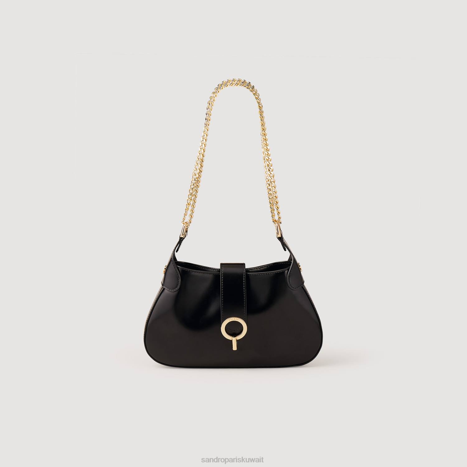 مُكَمِّلات Sandro Paris حقيبة سلسلة جانيت الحلوة أسود نحيف ZJ00559