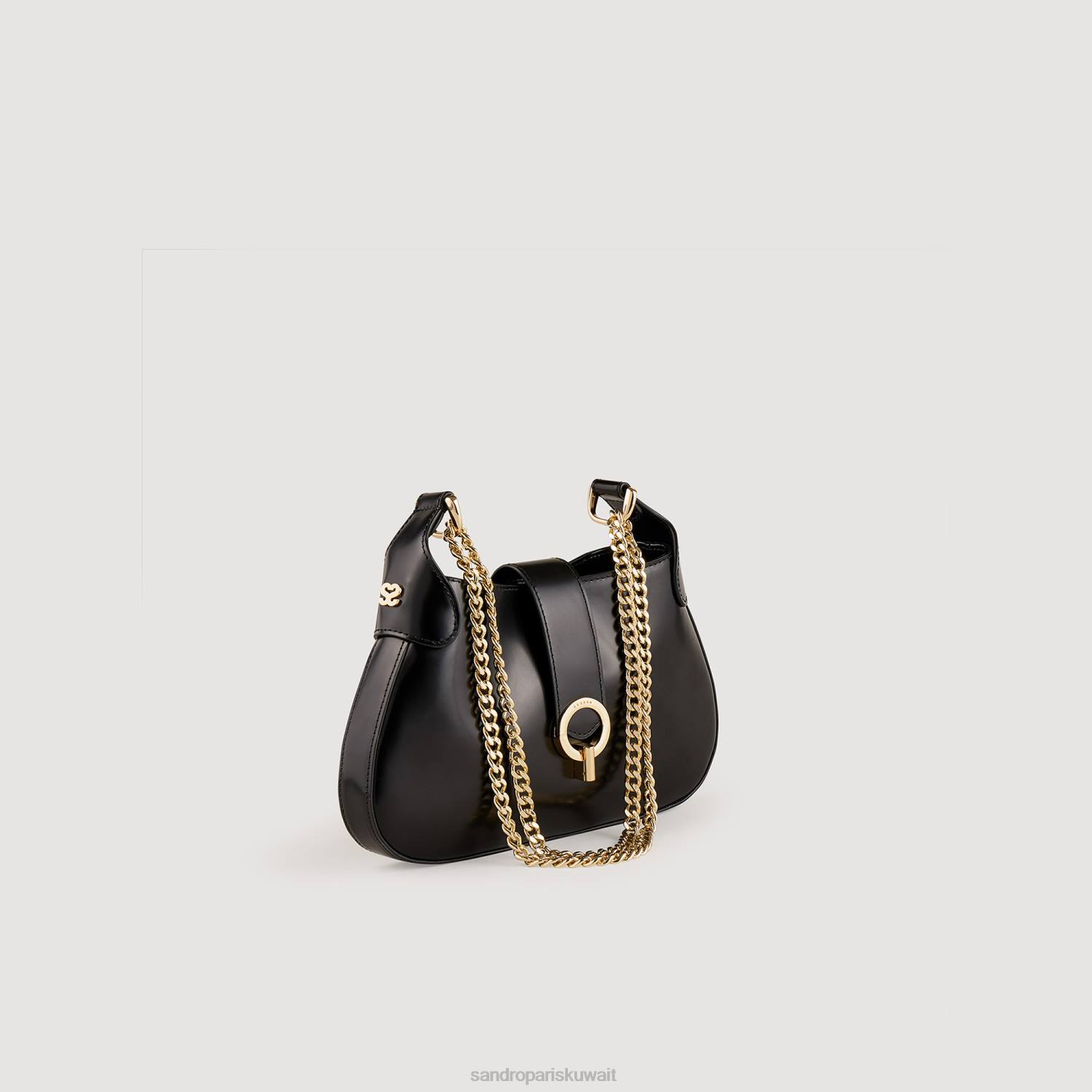 مُكَمِّلات Sandro Paris حقيبة سلسلة جانيت الحلوة أسود نحيف ZJ00559