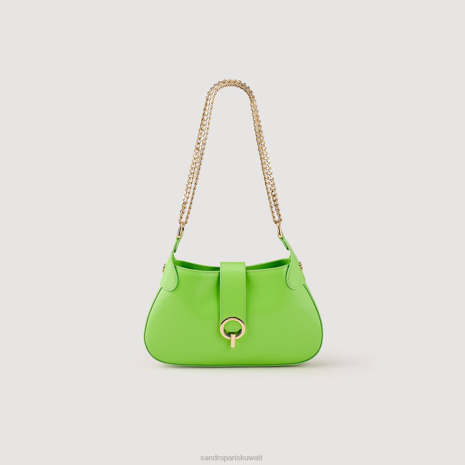 مُكَمِّلات Sandro Paris حقيبة سلسلة جانيت الحلوة التفاح الأخضر نحيف ZJ00576