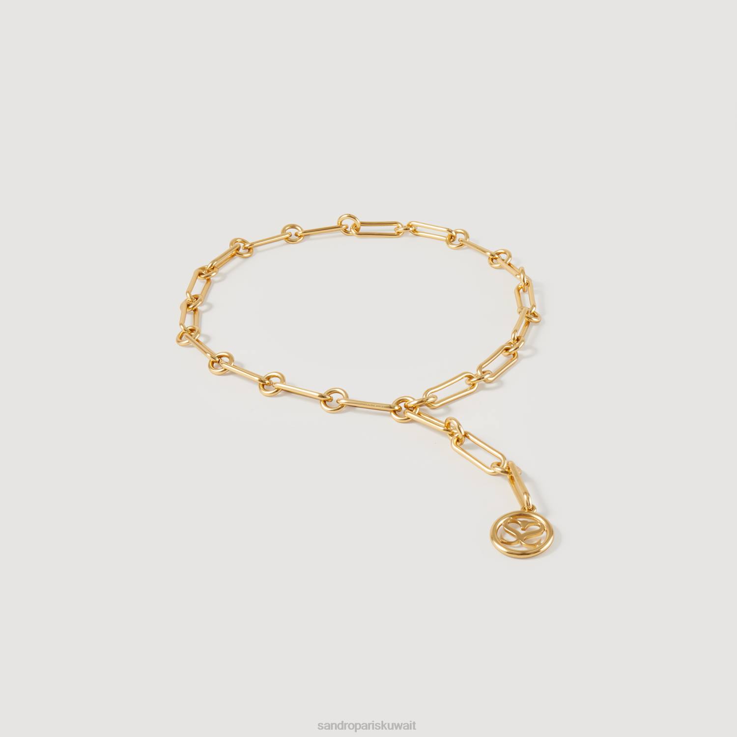 مُكَمِّلات Sandro Paris حزام سلسلة قابل للتعديل ذهب نحيف ZJ00581