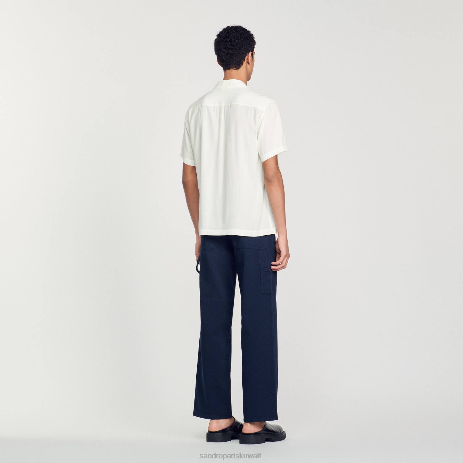 ثياب Sandro Paris قميص التمثال بيج فاتح رجال ZJ00701