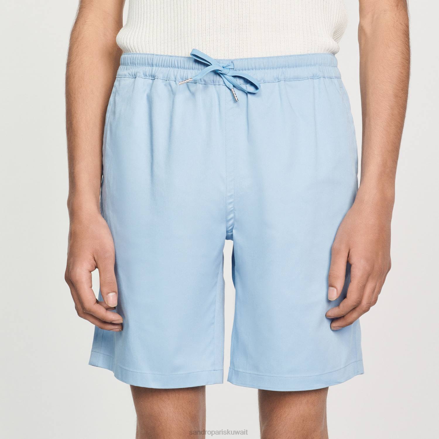ثياب Sandro Paris السراويل القطنية السماء الزرقاء رجال ZJ00741