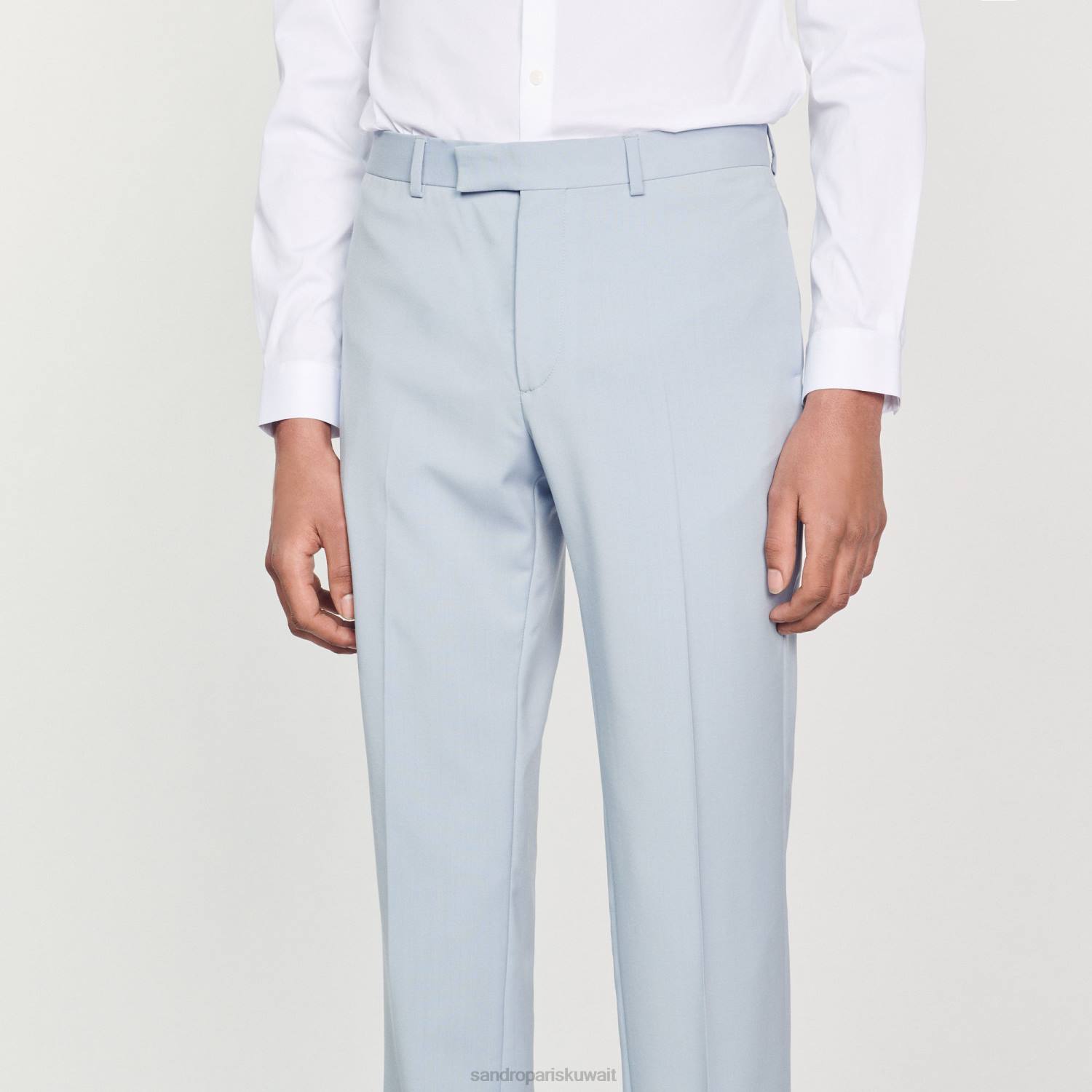 ثياب Sandro Paris سراويل البدلة أزرق فاتح رجال ZJ00794