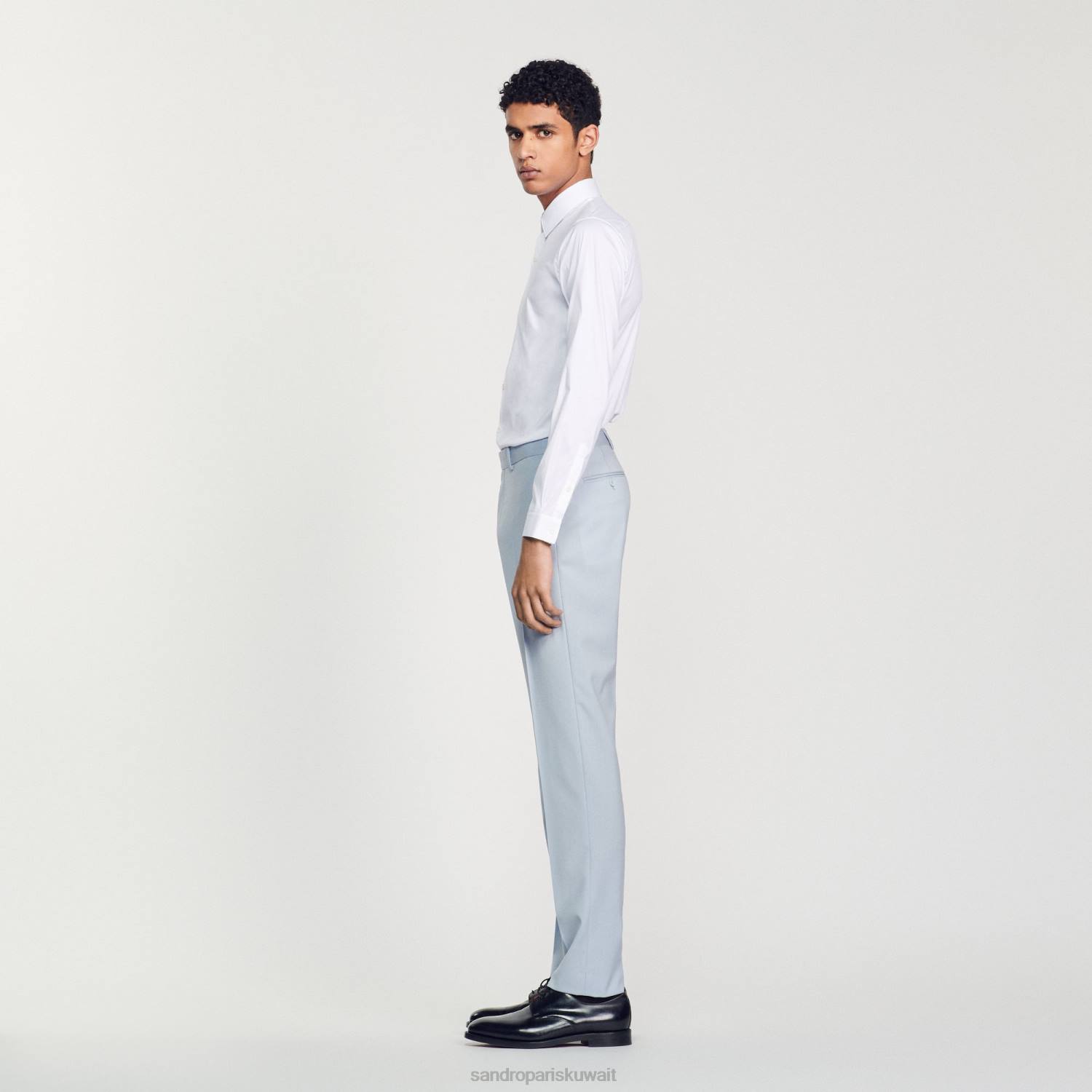 ثياب Sandro Paris سراويل البدلة أزرق فاتح رجال ZJ00794
