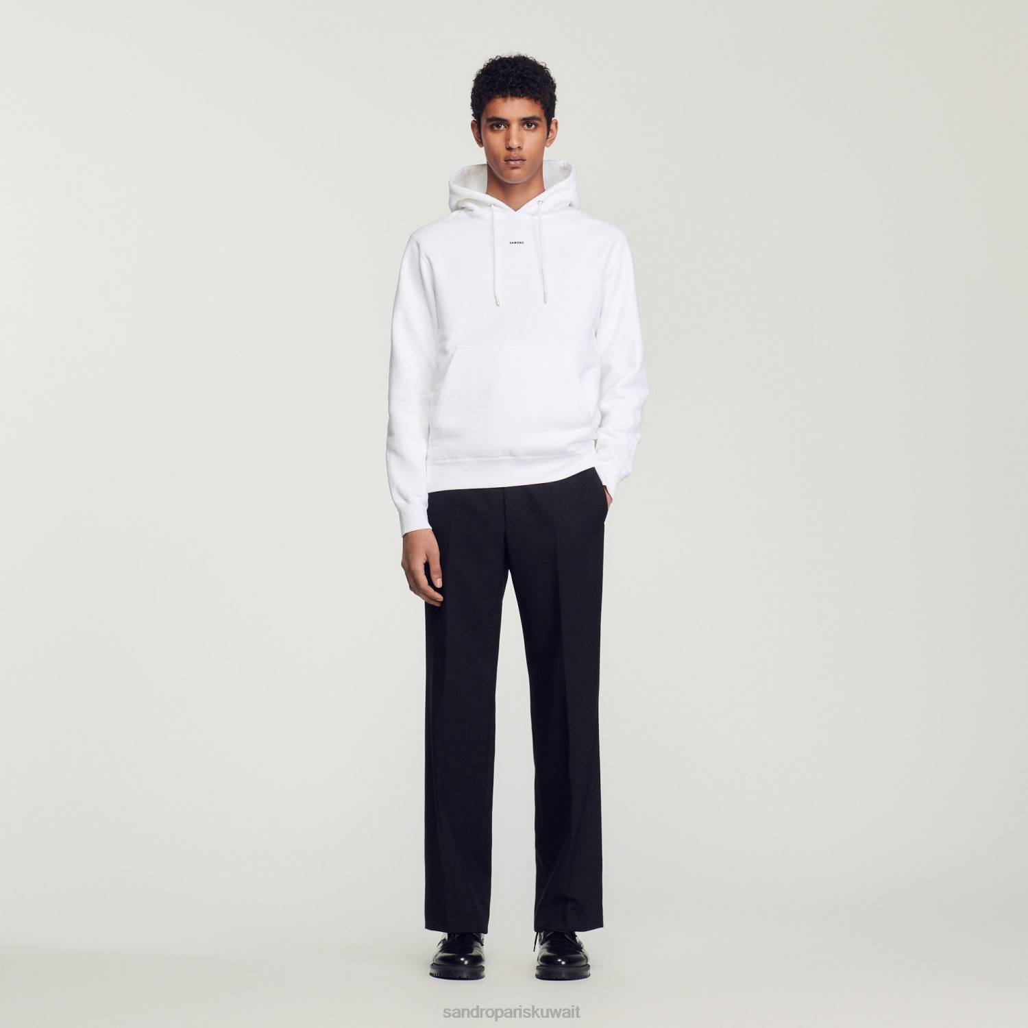 ثياب Sandro Paris هوديي مطرزة أبيض نحيف ZJ00808