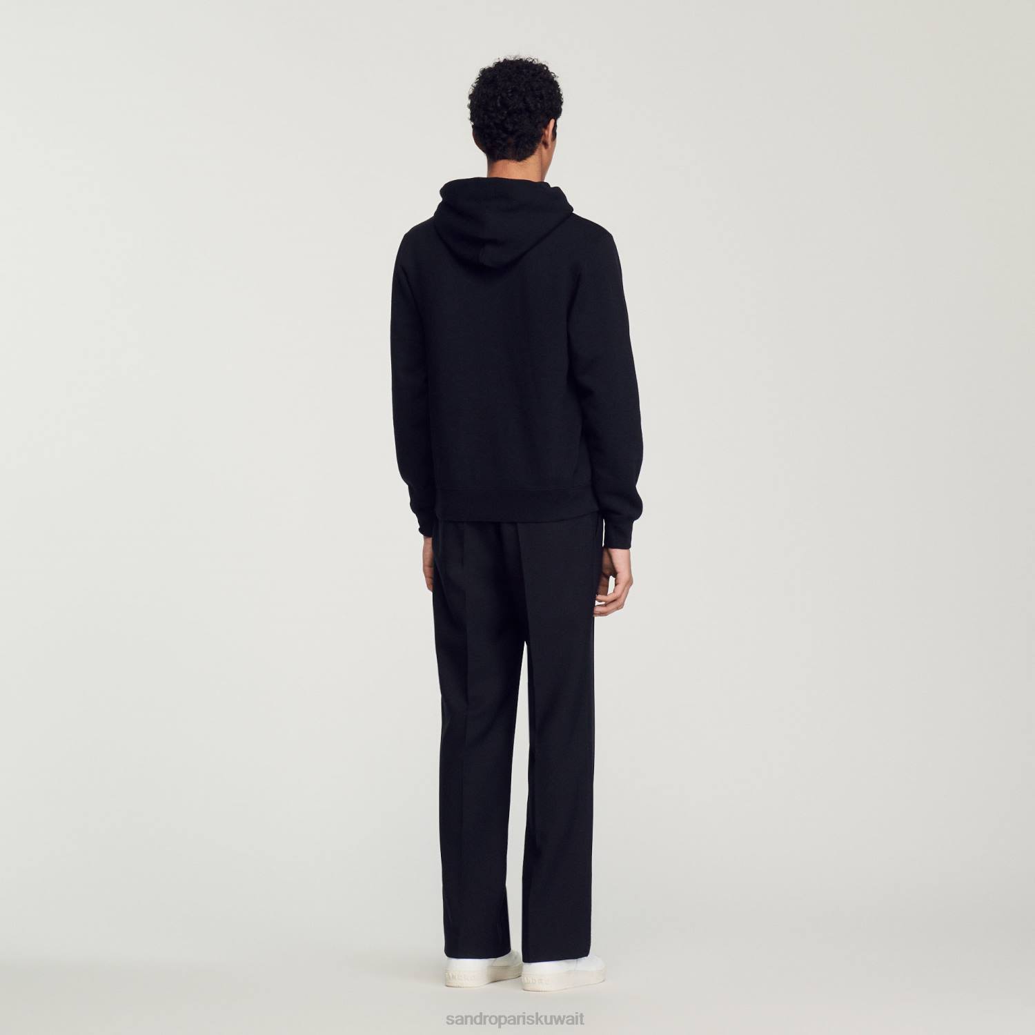 ثياب Sandro Paris هوديي مطرزة أسود نحيف ZJ00809