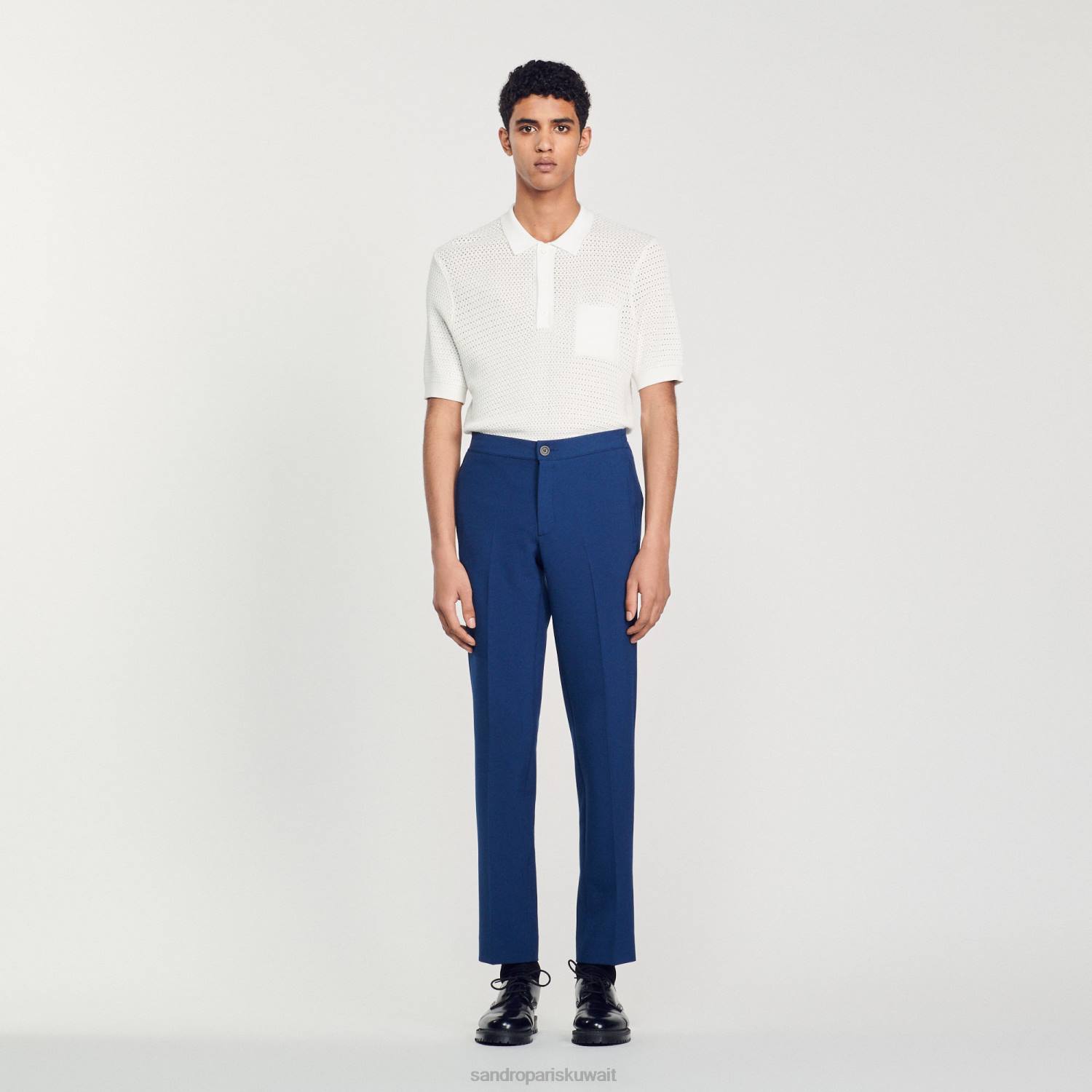 ثياب Sandro Paris السراويل جيرسي لون واحد رجال ZJ00826