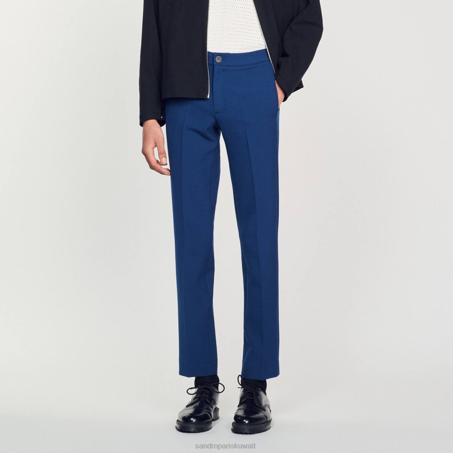 ثياب Sandro Paris السراويل جيرسي لون واحد رجال ZJ00826