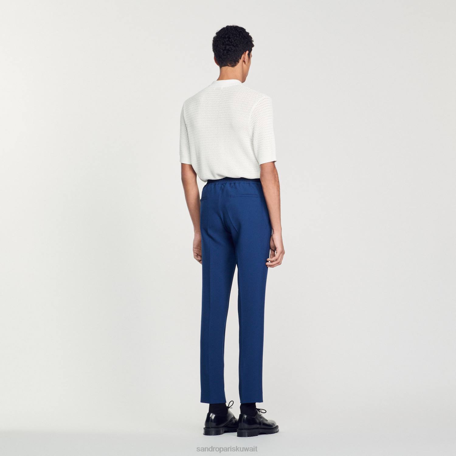 ثياب Sandro Paris السراويل جيرسي لون واحد رجال ZJ00826