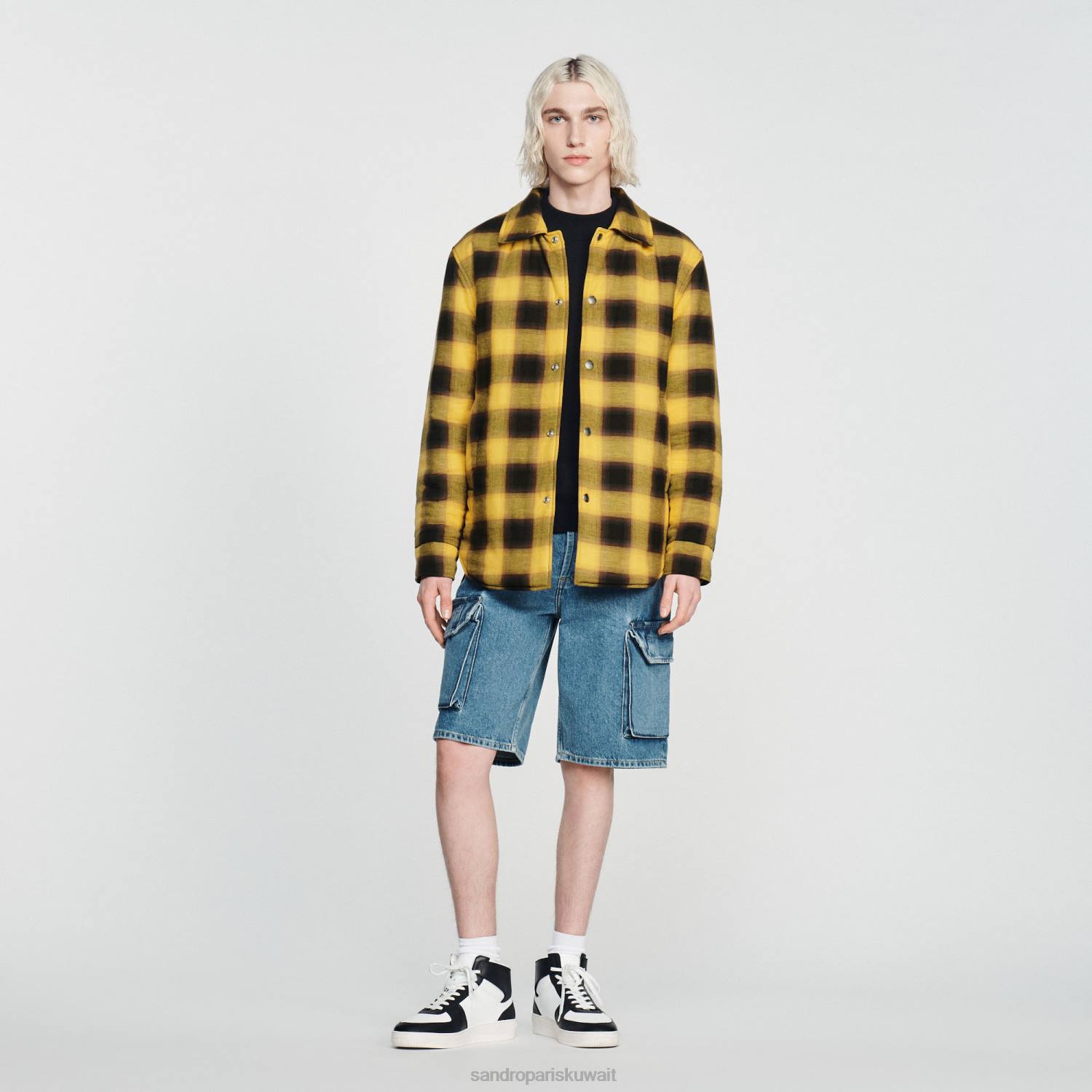 ثياب Sandro Paris سترة مبطنة أصفر رجال ZJ00828