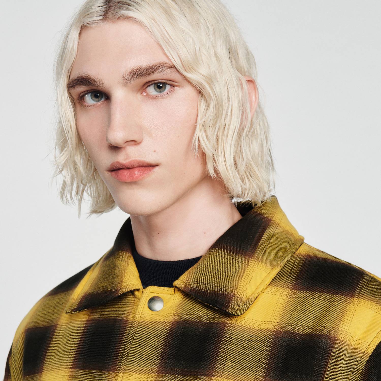 ثياب Sandro Paris سترة مبطنة أصفر رجال ZJ00828