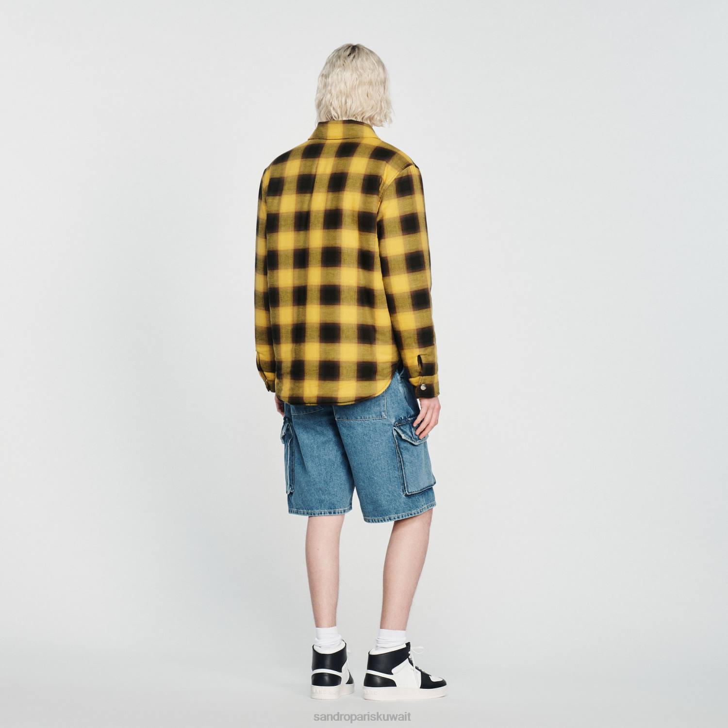 ثياب Sandro Paris سترة مبطنة أصفر رجال ZJ00828