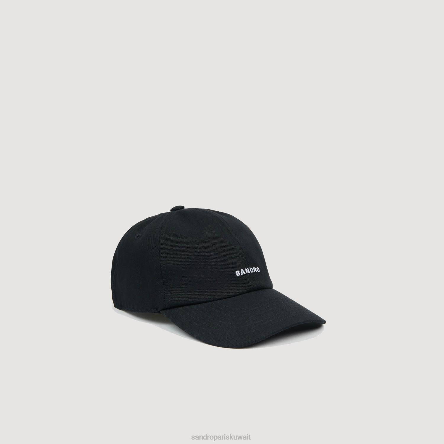 مُكَمِّلات Sandro Paris قبعة مطرزة أسود رجال ZJ00831