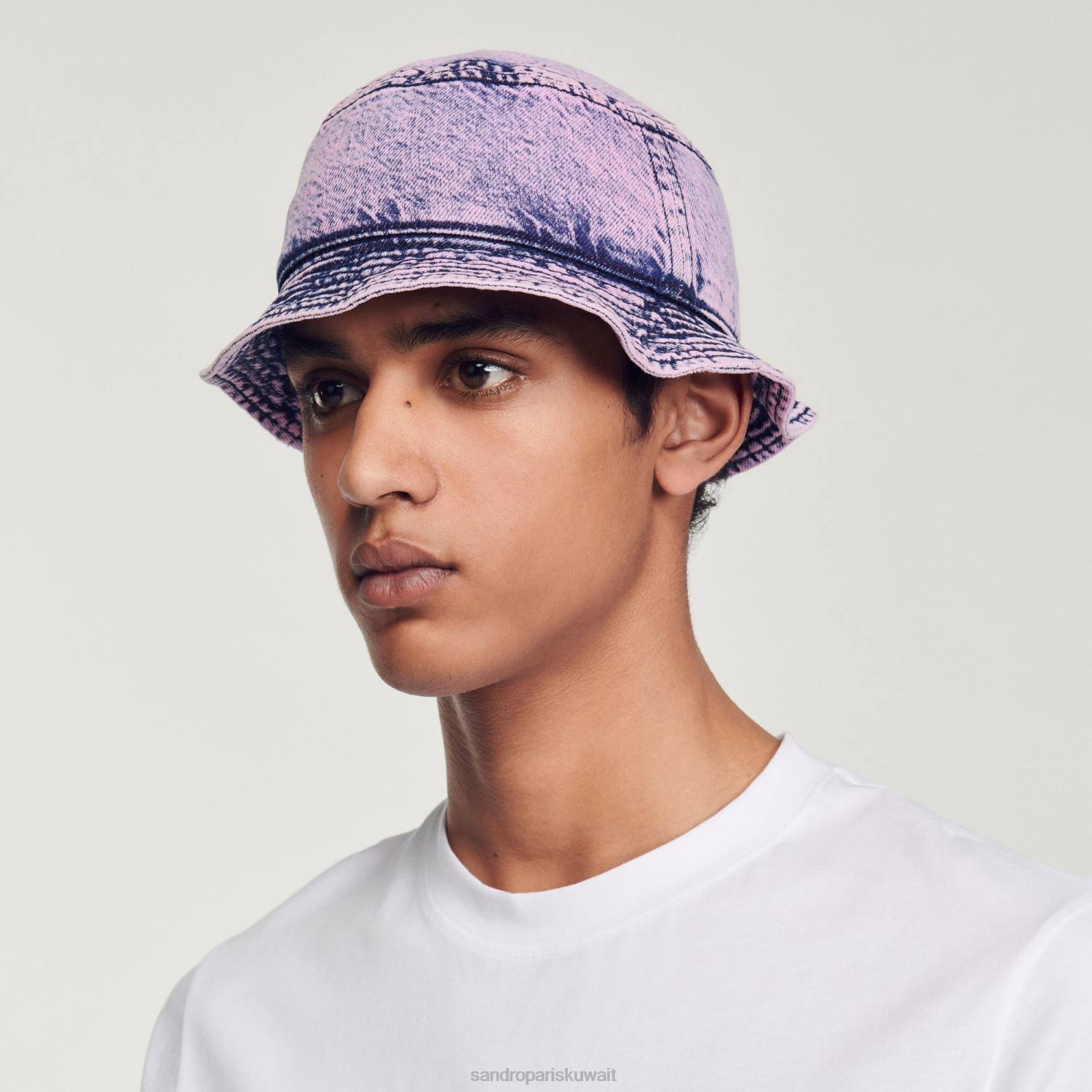 مُكَمِّلات Sandro Paris قبعة شعار مطرزة لون القرنفل رجال ZJ00835