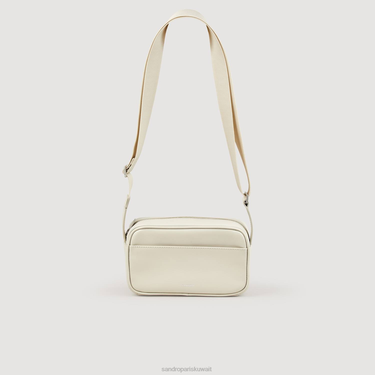 مُكَمِّلات Sandro Paris حقيبة جلدية صغيرة ناعمة لون واحد رجال ZJ00850