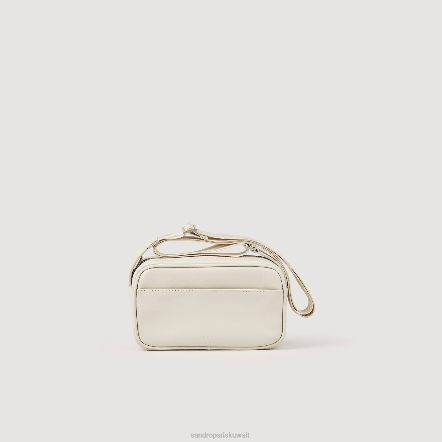 مُكَمِّلات Sandro Paris حقيبة جلدية صغيرة ناعمة لون واحد رجال ZJ00850