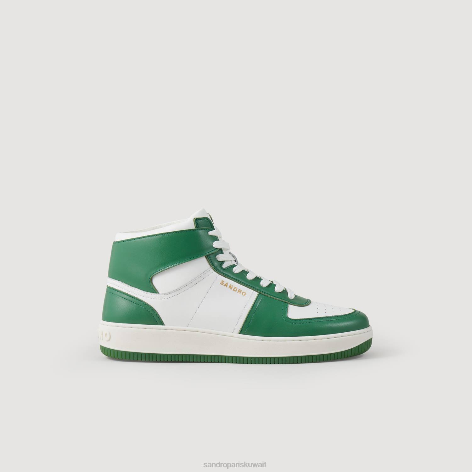 أحذية Sandro Paris أحذية رياضية جلدية عالية الجودة لون واحد رجال ZJ00853