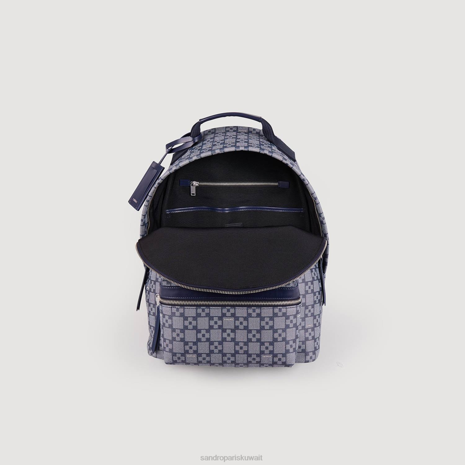 مُكَمِّلات Sandro Paris حقيبة ظهر مربعة متقاطعة أزرق رجال ZJ00856