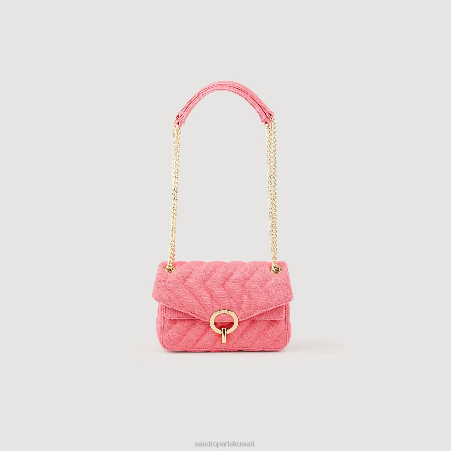 مُكَمِّلات Sandro Paris حقيبة نايلون مبطنة yza فوشيا نحيف ZJ00547